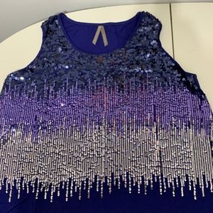 Women’s Plus Size 5x Sequin Tank Top